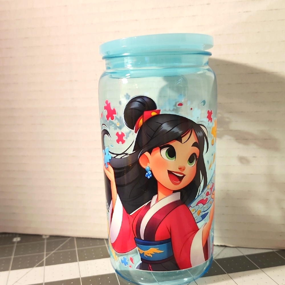 Mulan Plastic 16 oz Tumbler